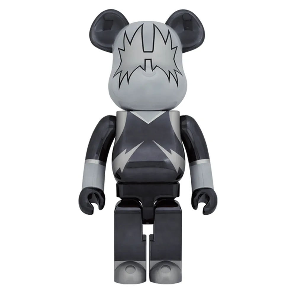 1000% Bearbrick Kiss Space Man Chrome Ver.