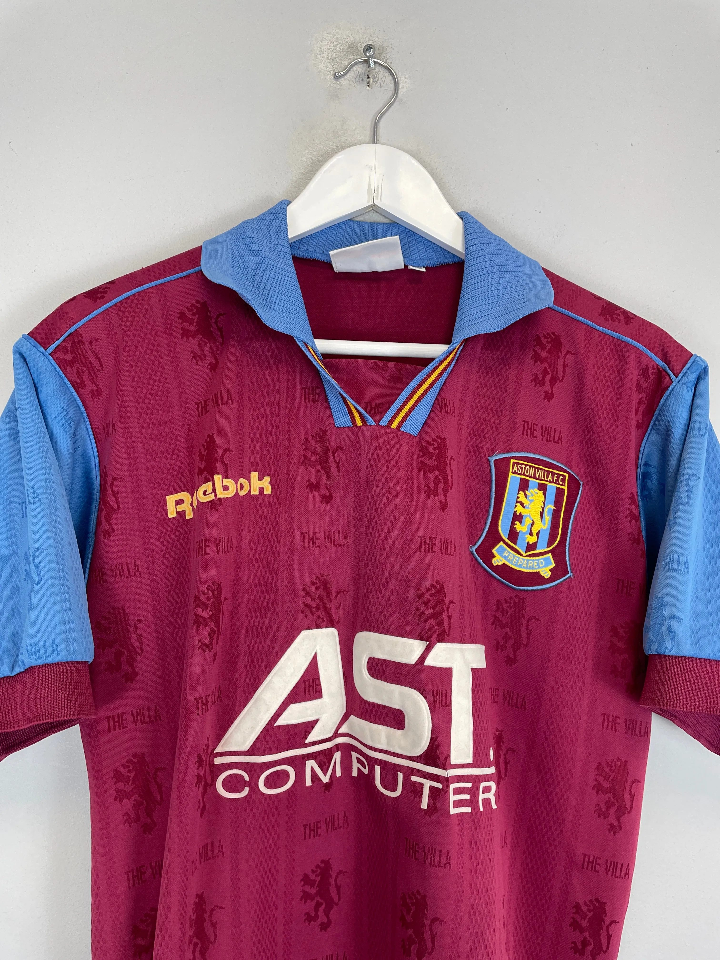 1995/96 ASTON VILLA HOME SHIRT (S) REEBOK