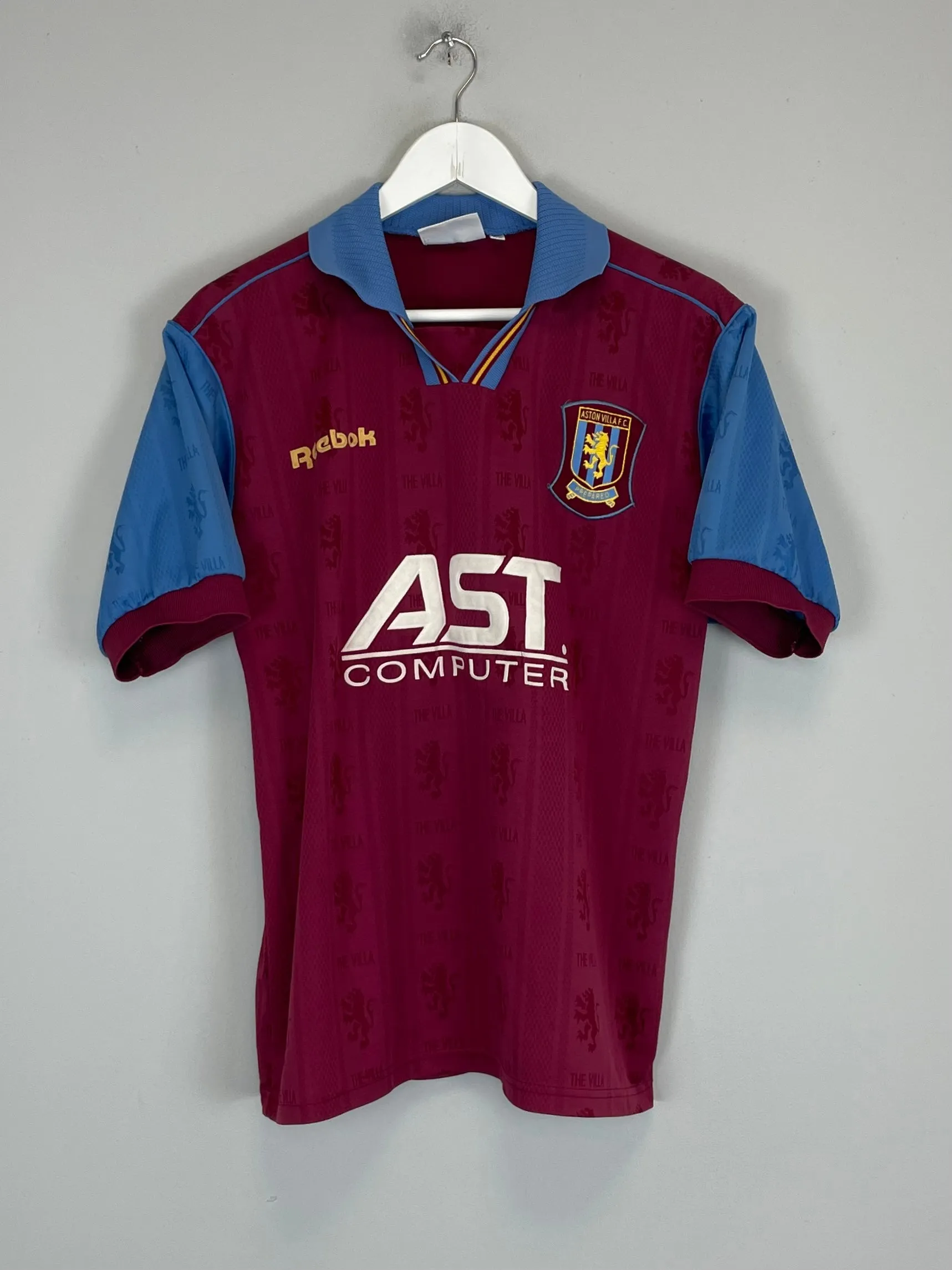 1995/96 ASTON VILLA HOME SHIRT (S) REEBOK