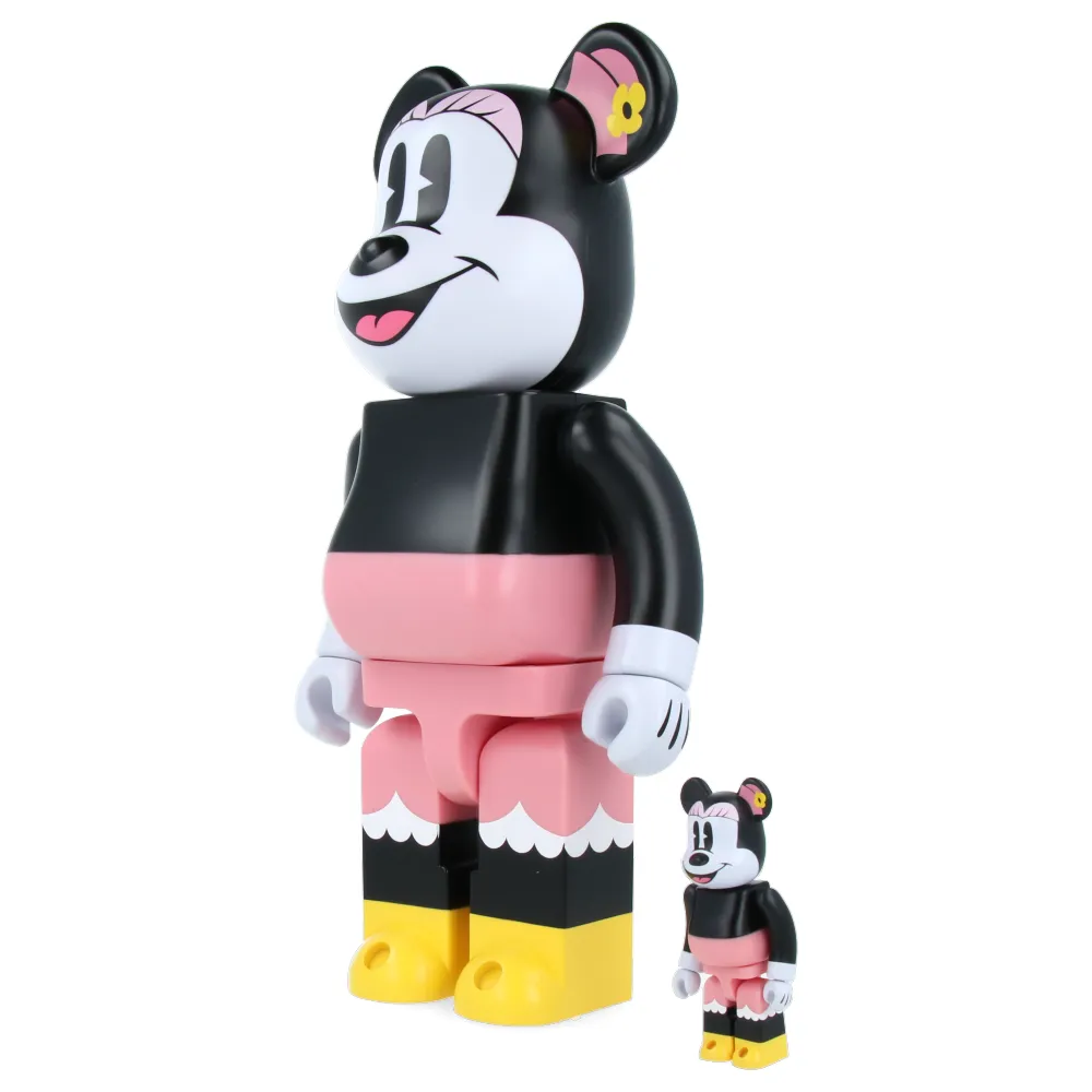 400%   100% Bearbrick Box Lunch Minnie Mouse