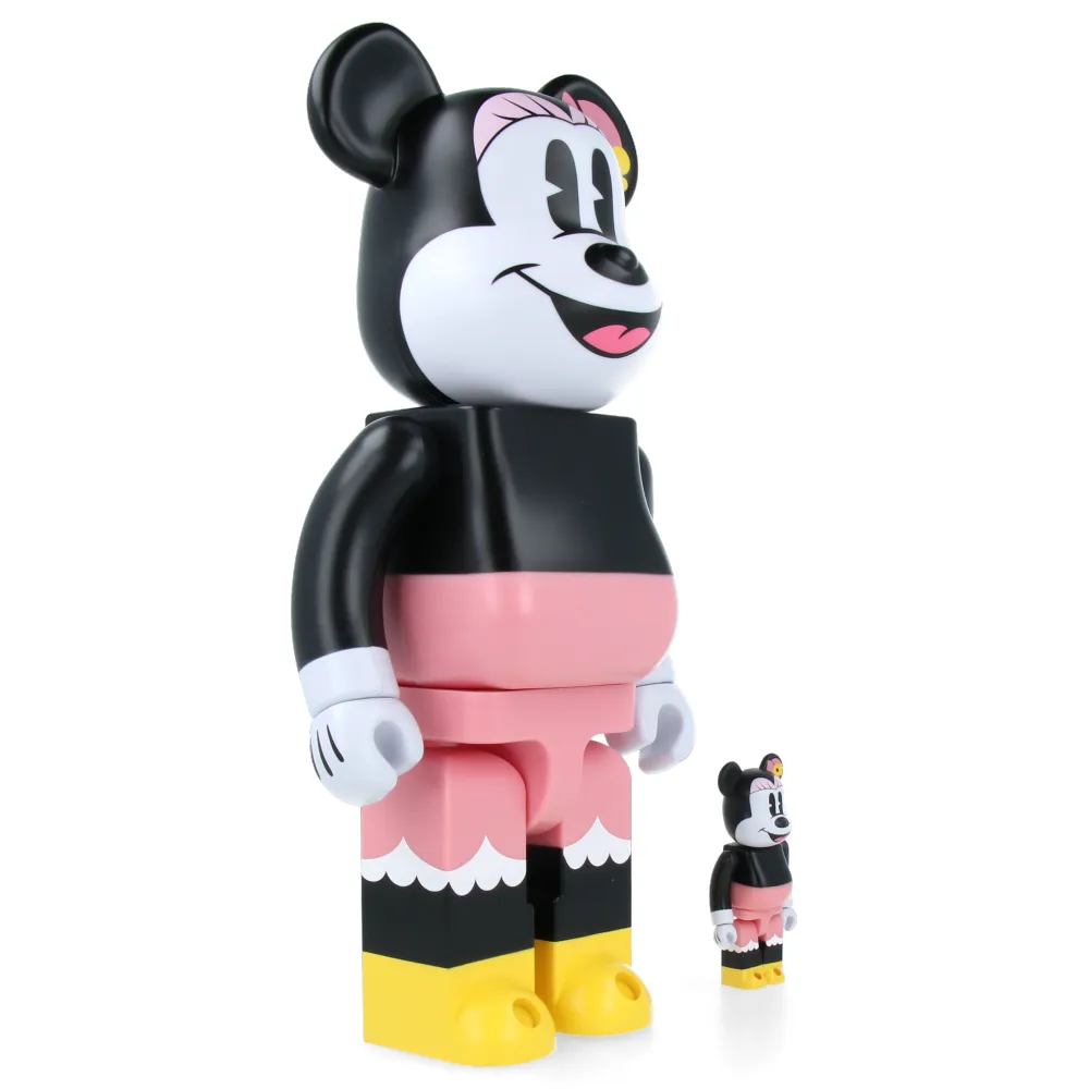 400%   100% Bearbrick Box Lunch Minnie Mouse