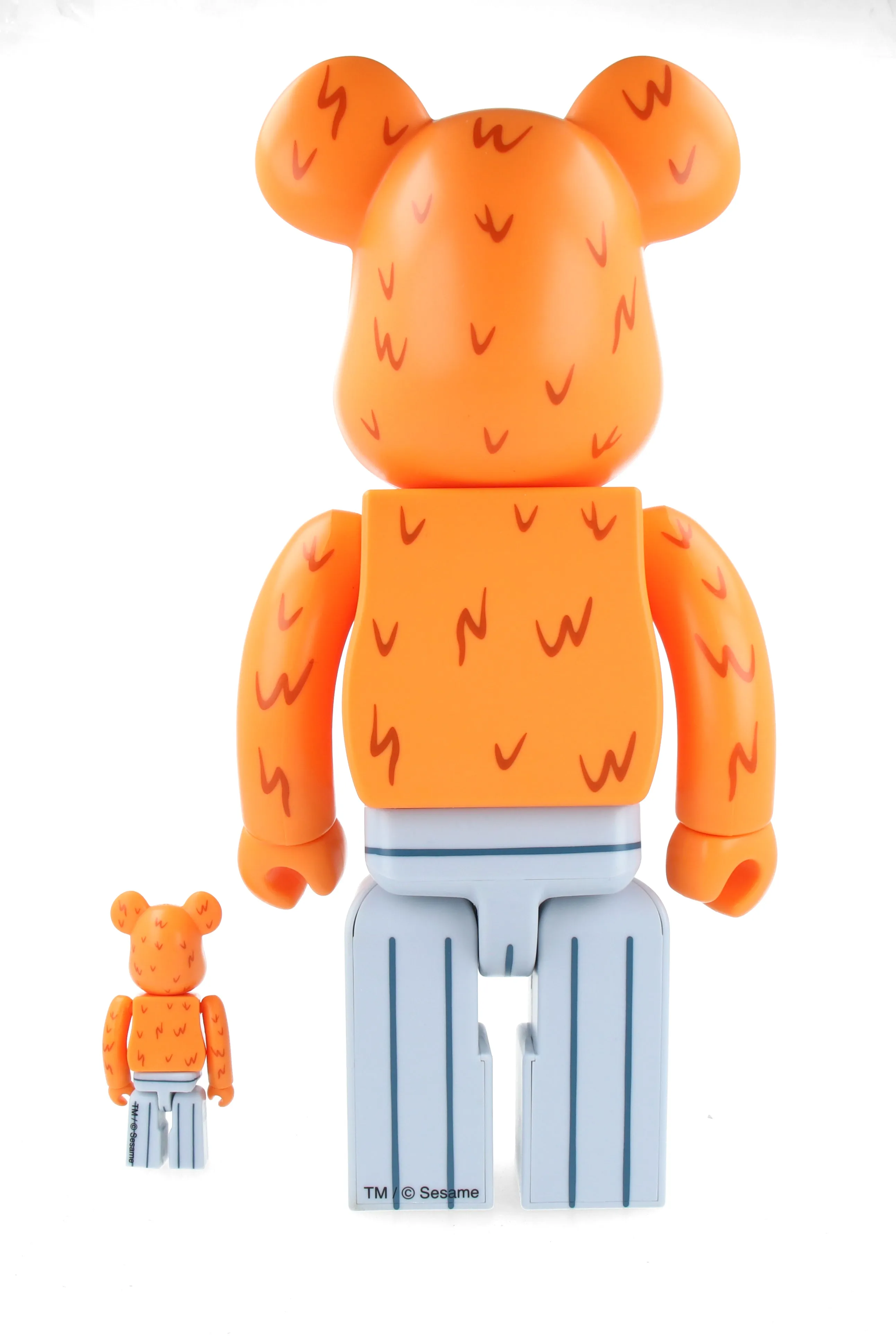 400%   100% Bearbrick Oscar the Grouch (The Original Orange Fur Ver.)