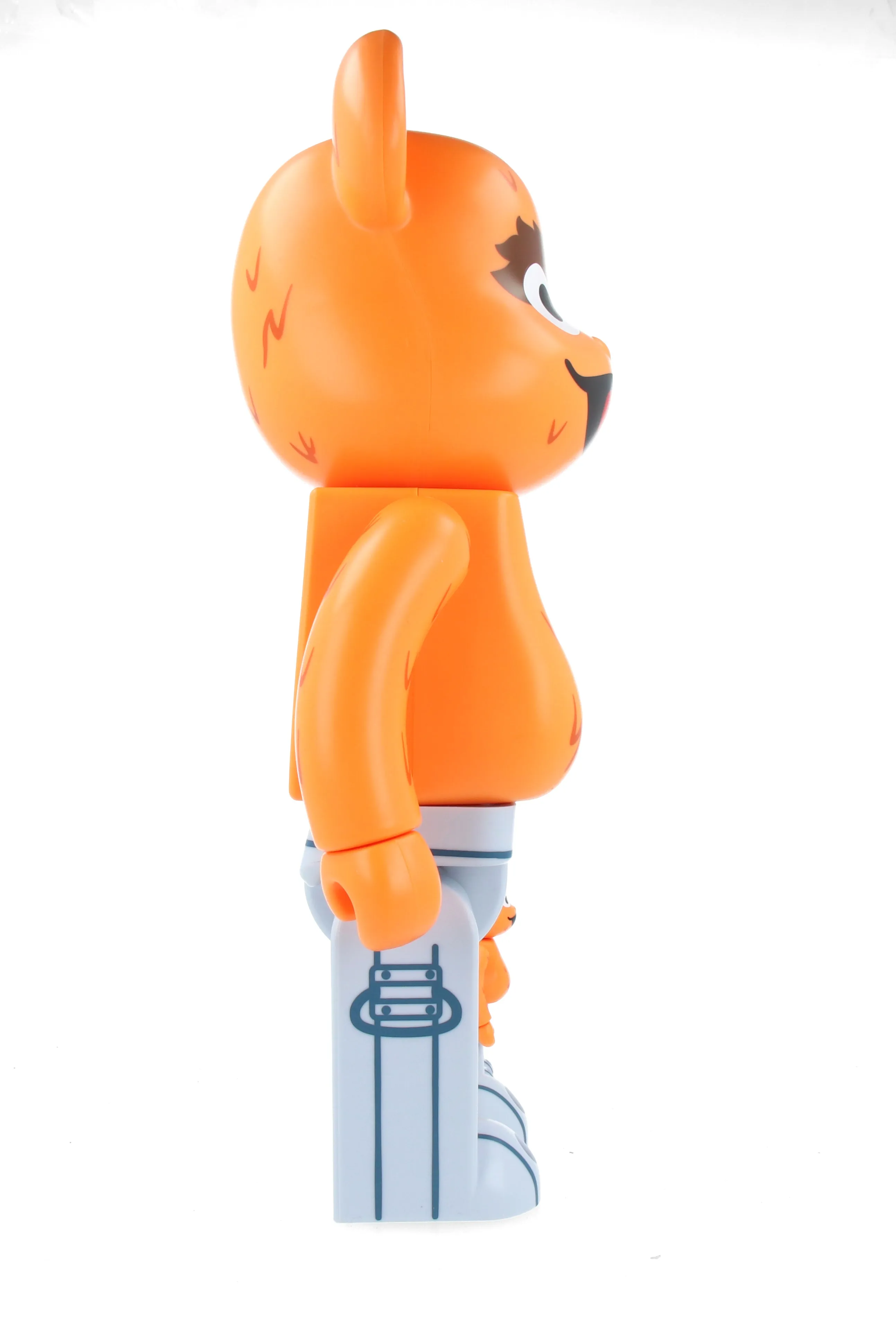 400%   100% Bearbrick Oscar the Grouch (The Original Orange Fur Ver.)