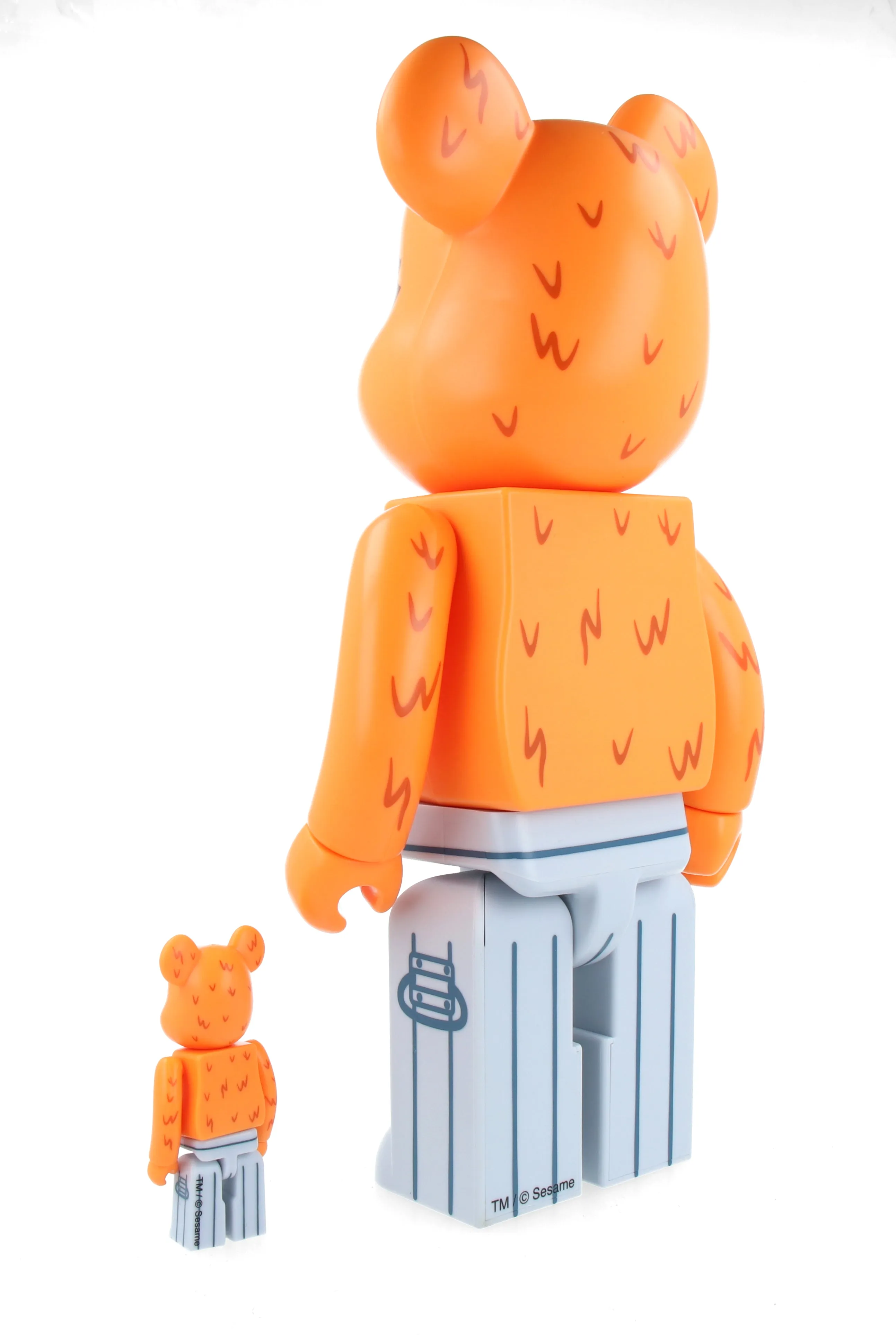 400%   100% Bearbrick Oscar the Grouch (The Original Orange Fur Ver.)