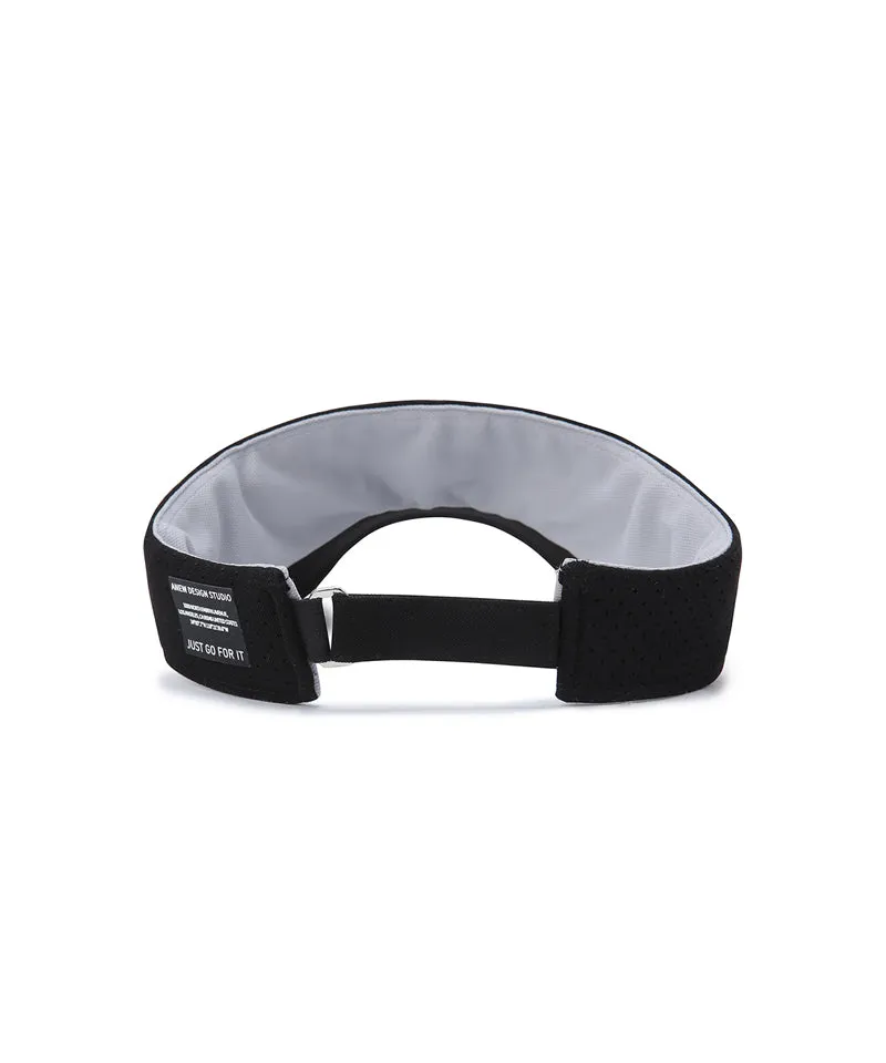 ANEW Men's Two Tone Logo Visor - Black