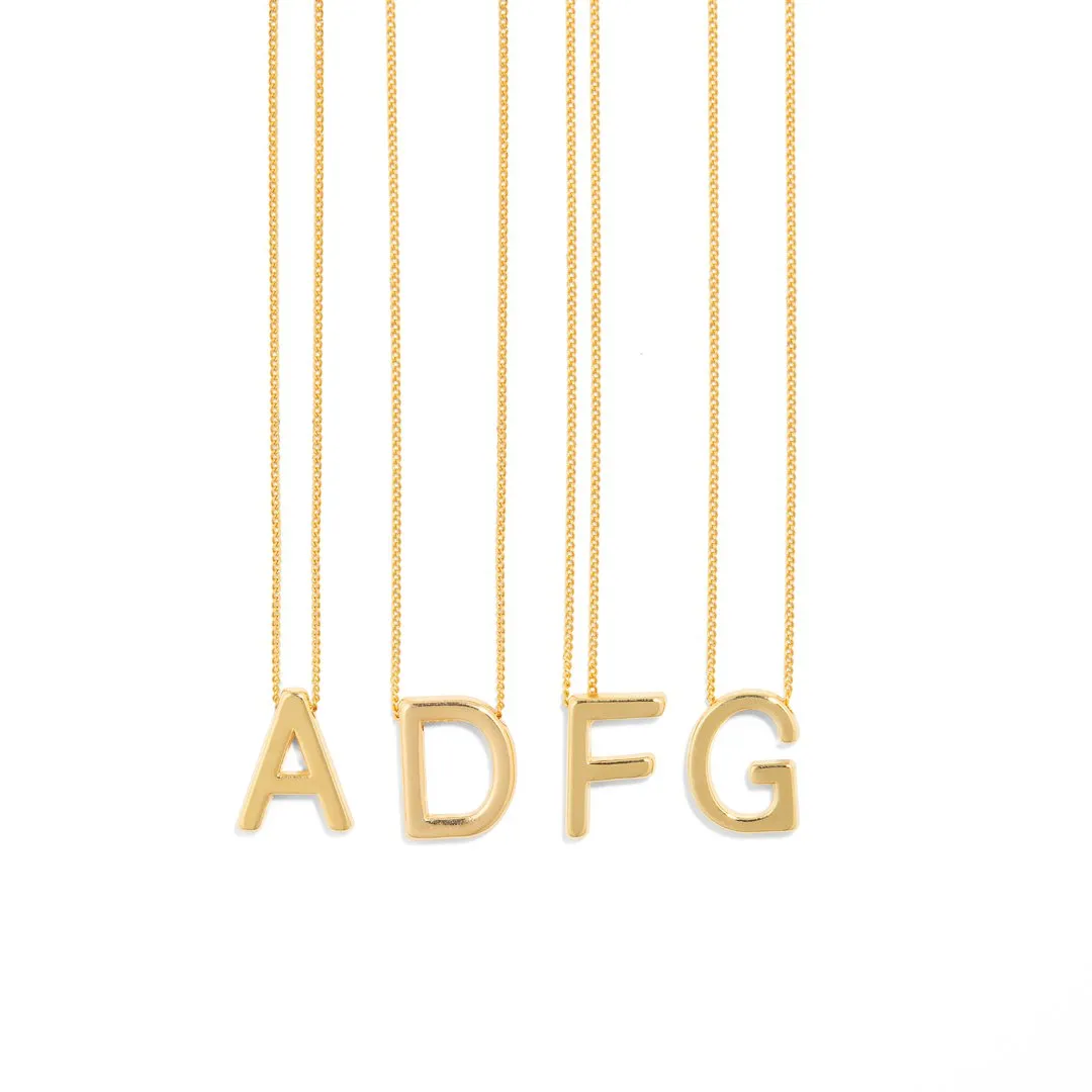 ARIAL LETTER NECKLACE