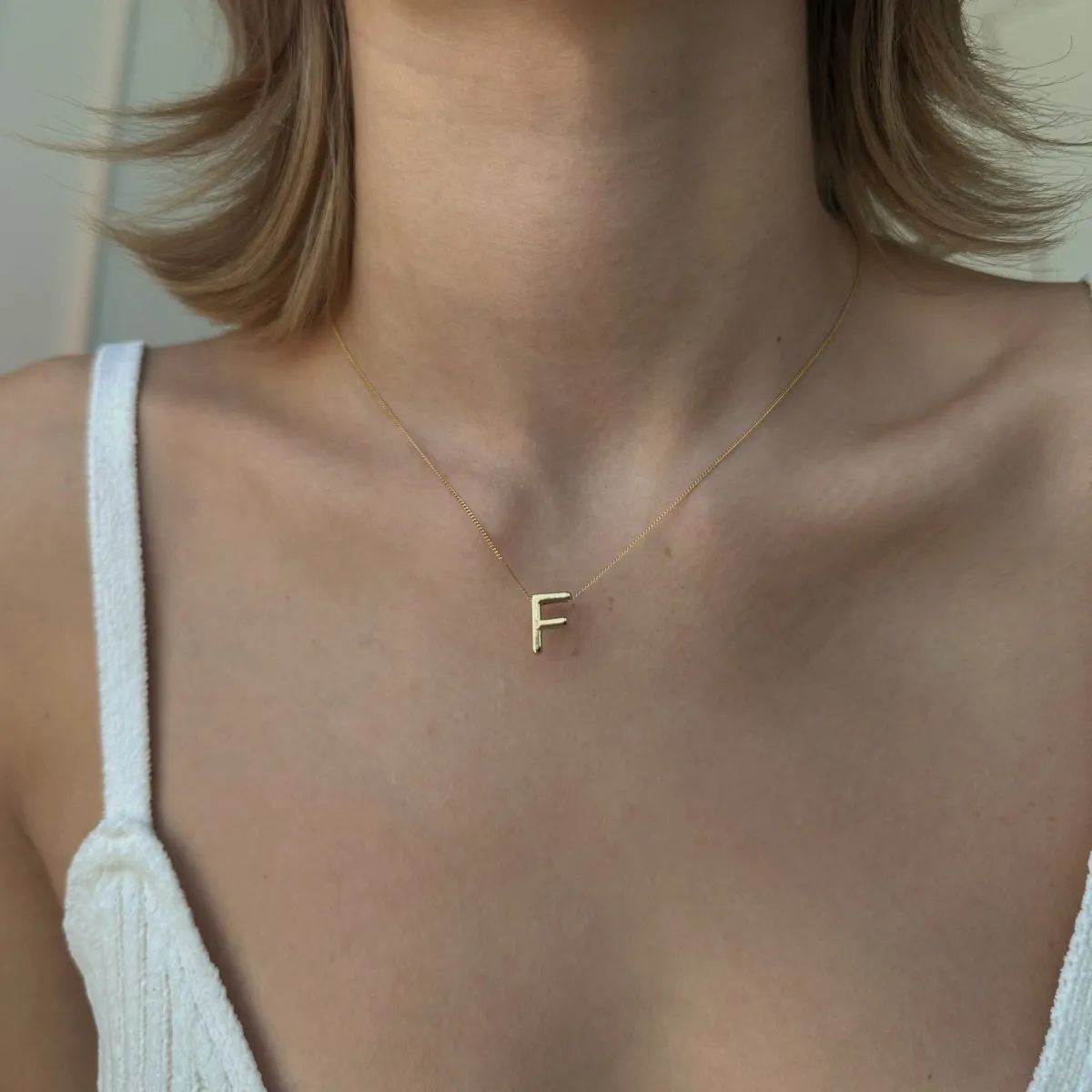 ARIAL LETTER NECKLACE