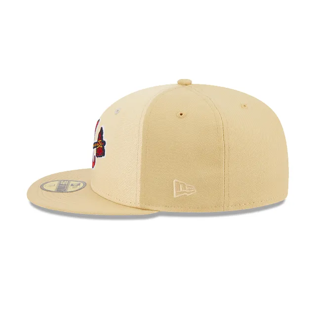 Atlanta Braves MLB Raffia Front 59FIFTY Cerrada