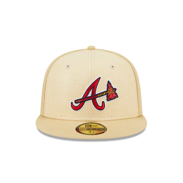 Atlanta Braves MLB Raffia Front 59FIFTY Cerrada