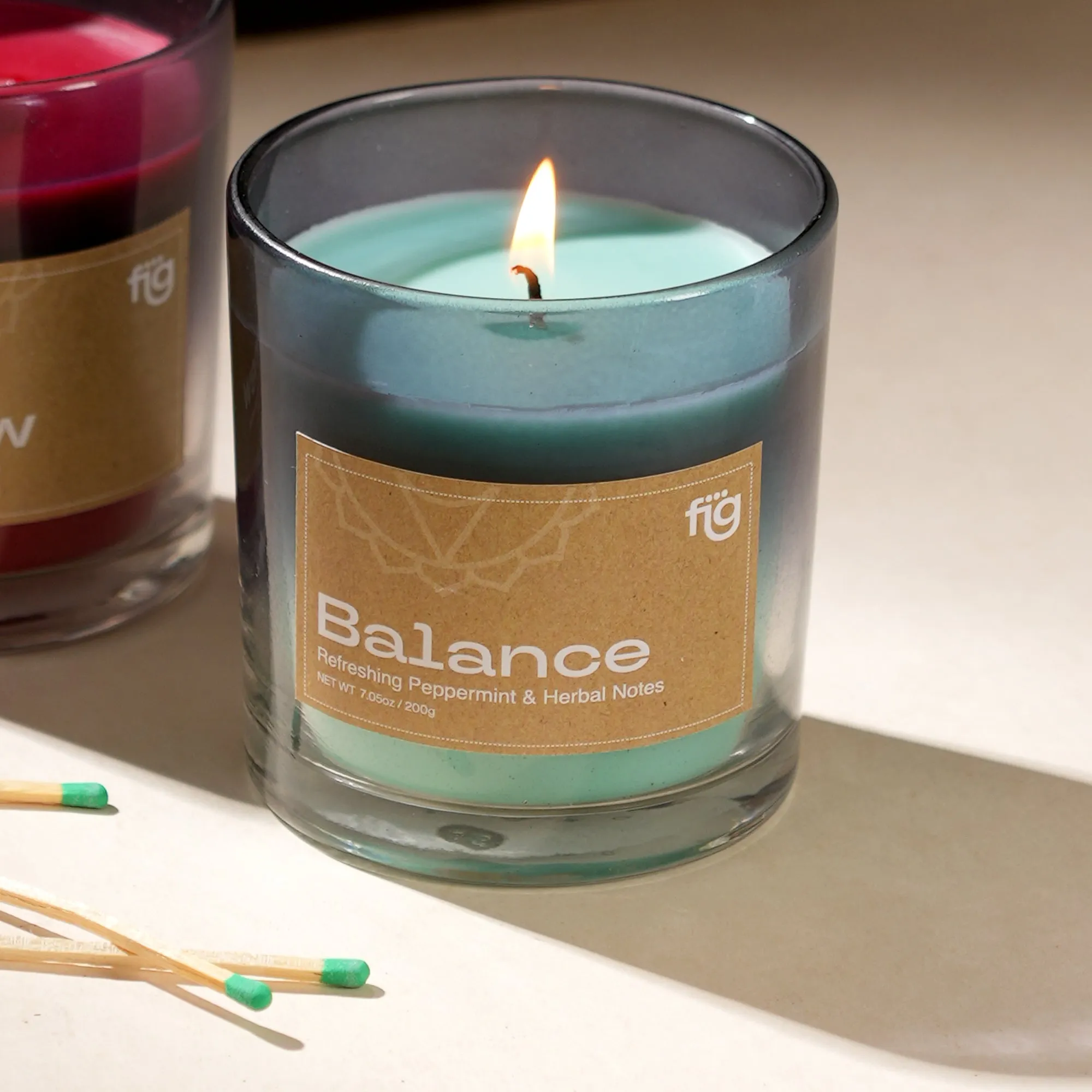 Balance Peppermint Wax Candle