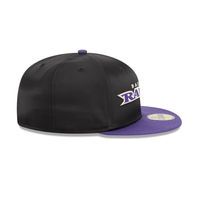 Baltimore Ravens NFL Satin 59FIFTY Cerrada