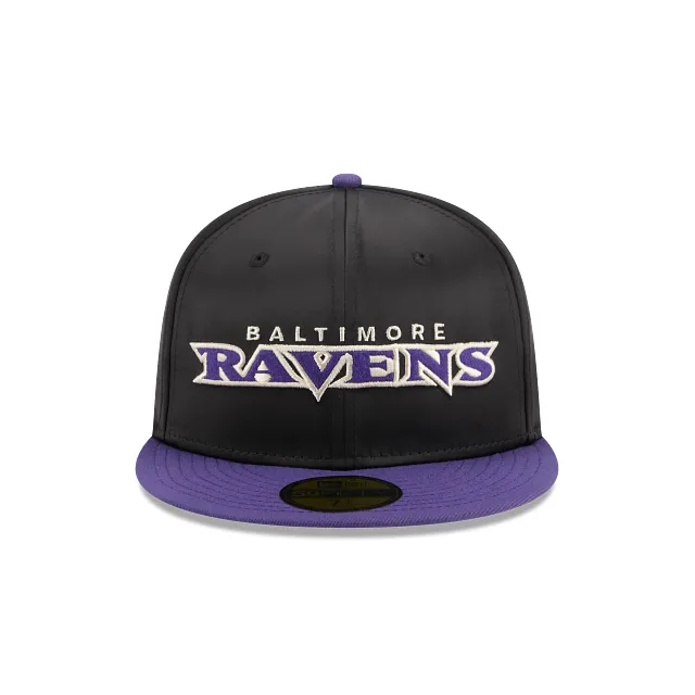 Baltimore Ravens NFL Satin 59FIFTY Cerrada