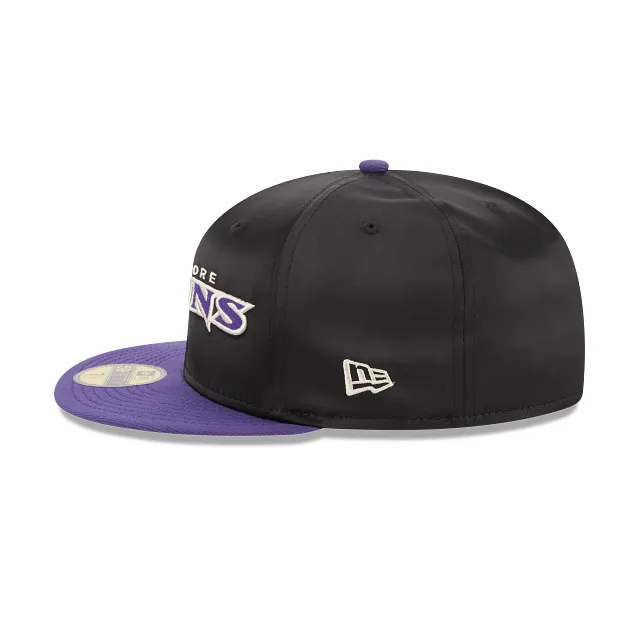 Baltimore Ravens NFL Satin 59FIFTY Cerrada