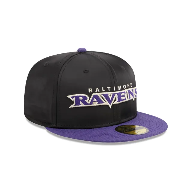 Baltimore Ravens NFL Satin 59FIFTY Cerrada