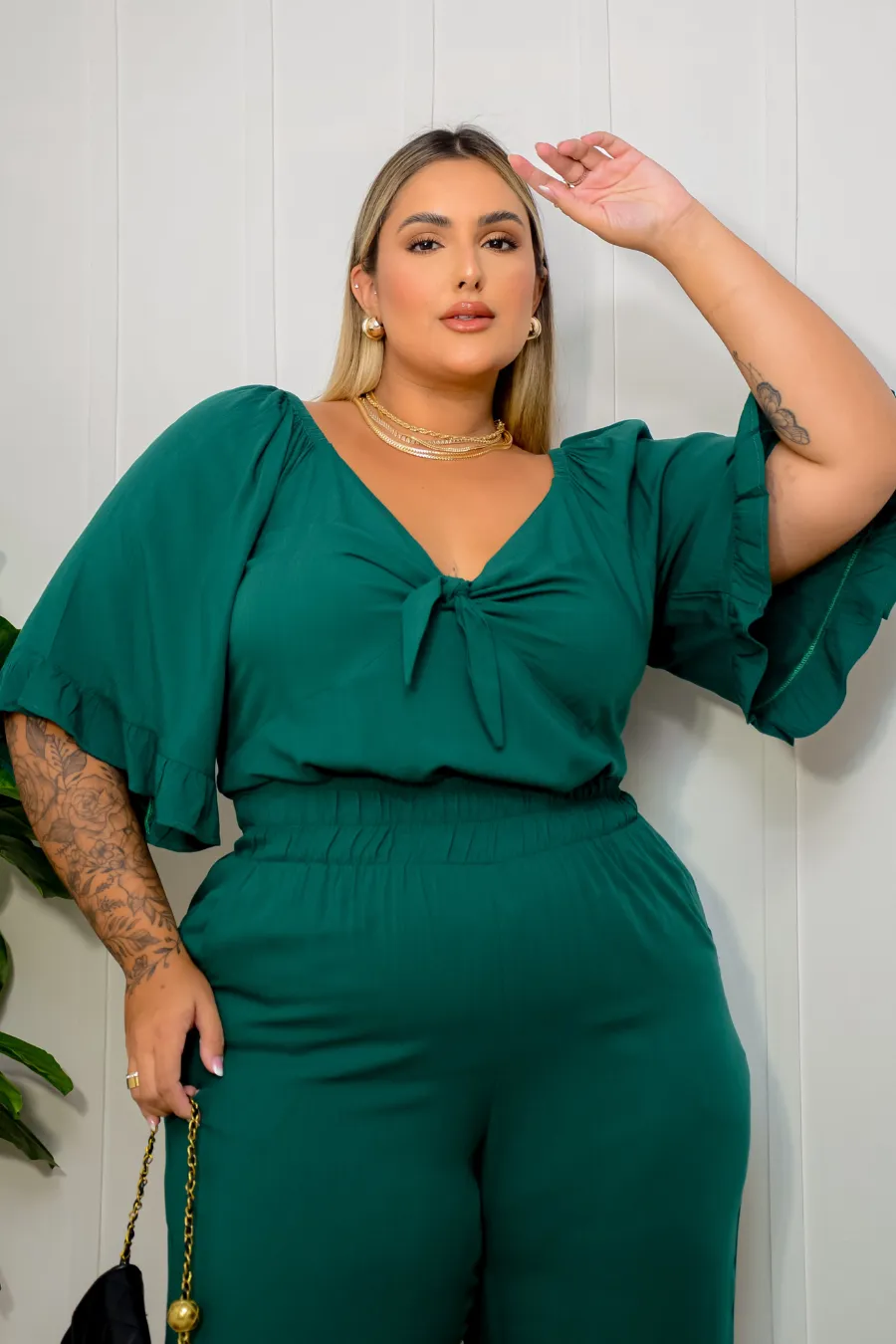 Blusa Plus Size Laço Amanda