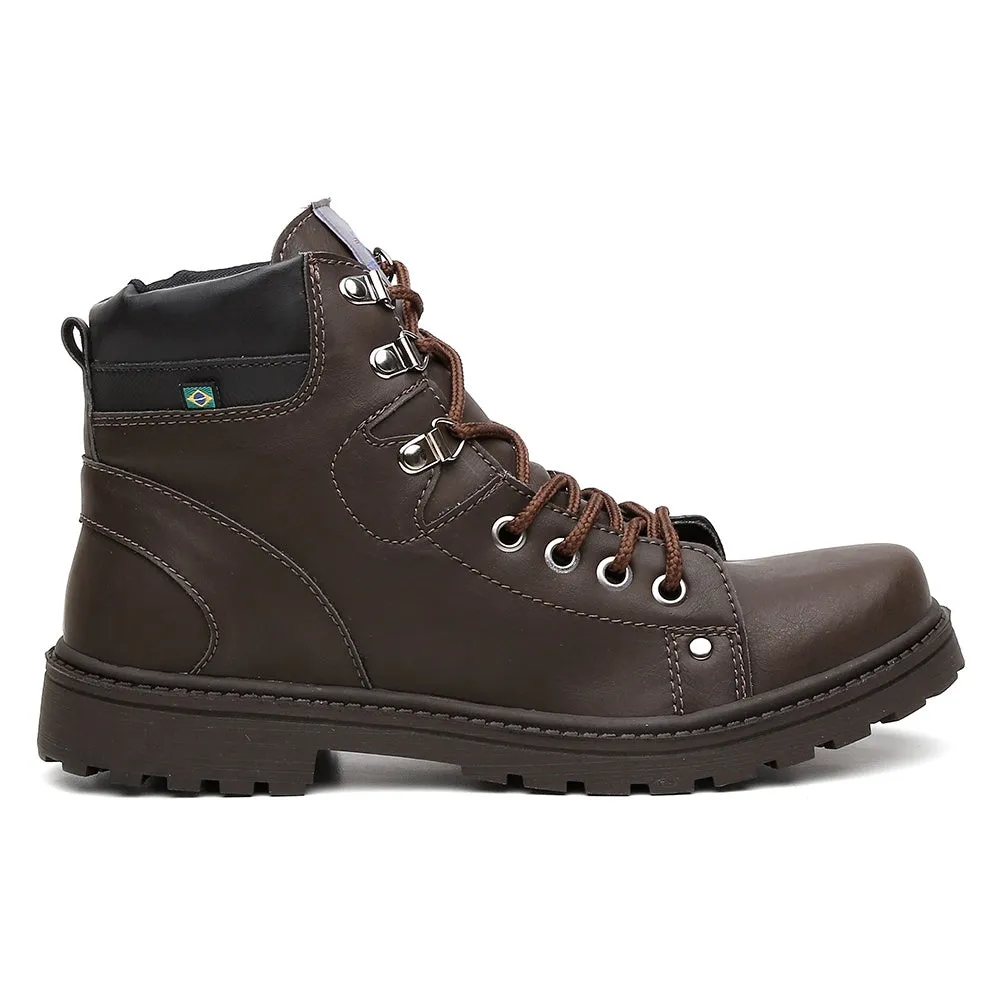 Bota Coturno Masculina Premium Em Couro - Jackson