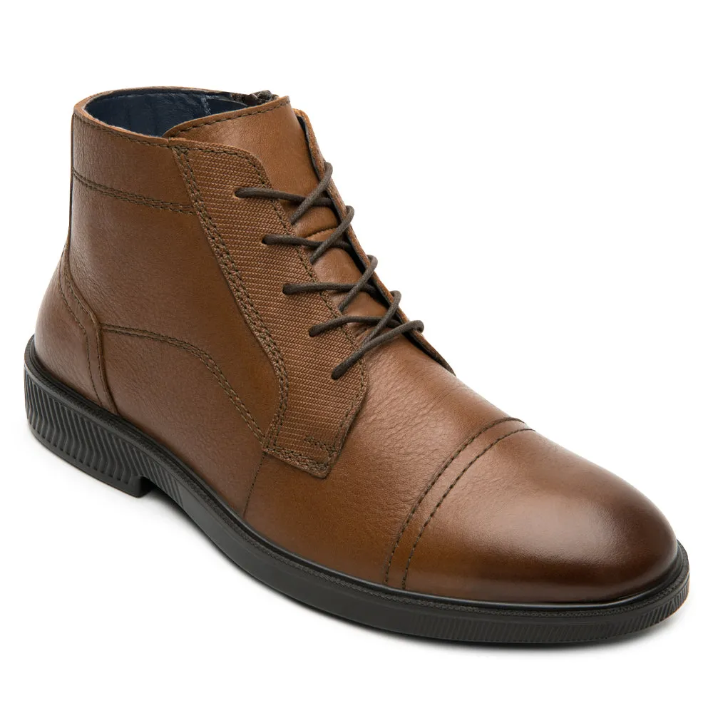 Botas Casuales Para Hombre Con Agujetas Flexi 412306