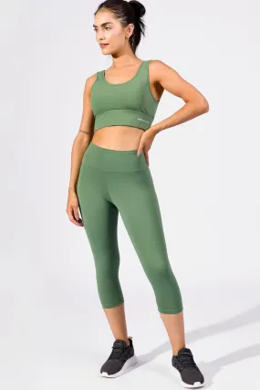 Calça Corsário Modeladora Verde