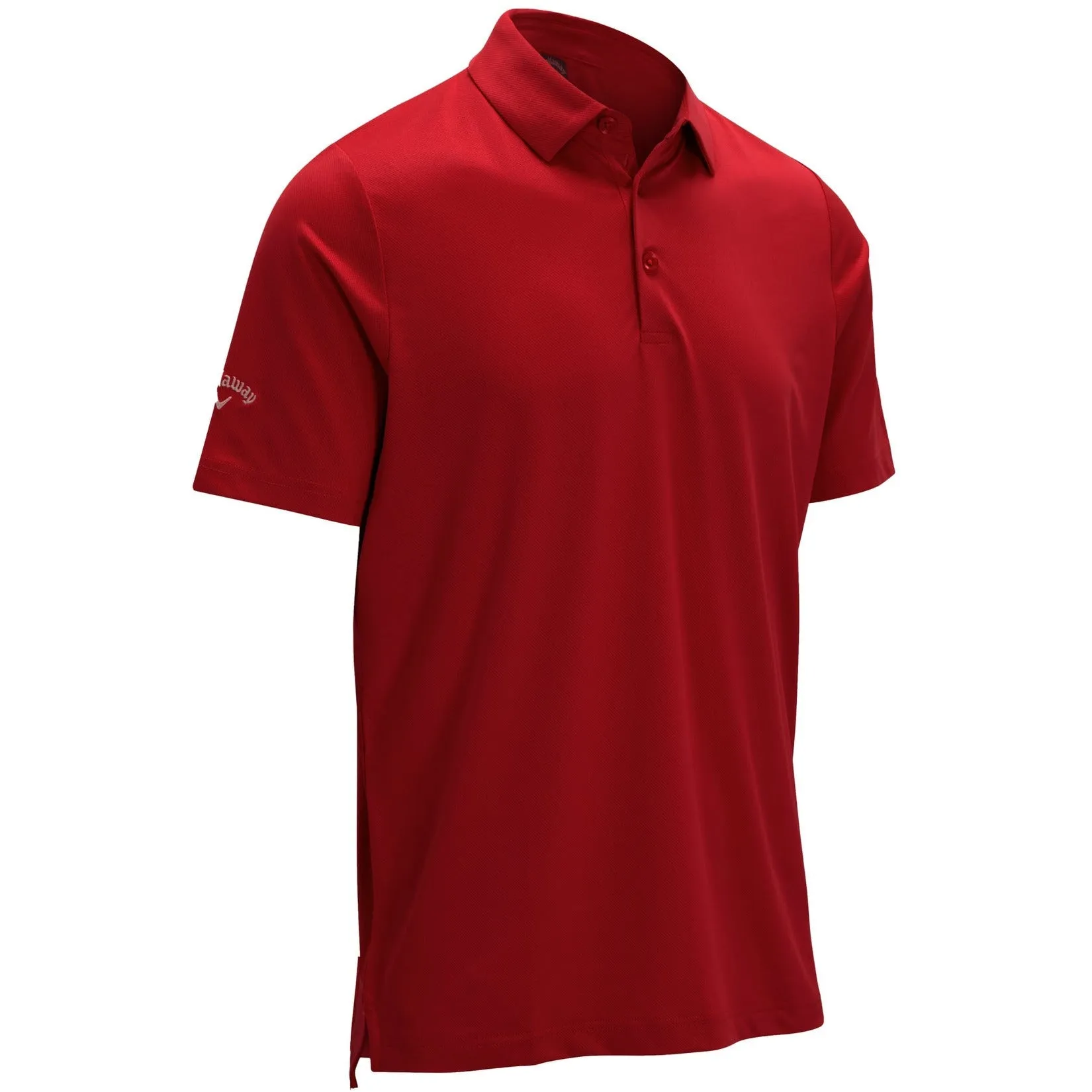 Callaway Men’s Swing Tech Tour Fit Solid Polo ROUGE