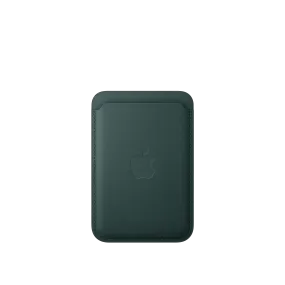 Cartera de trenzado fino con MagSafe para el iPhone - Verde oscuro