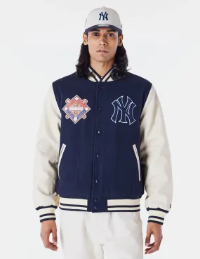 Chaqueta New Era MLB Yankees Varsity Patch Azul