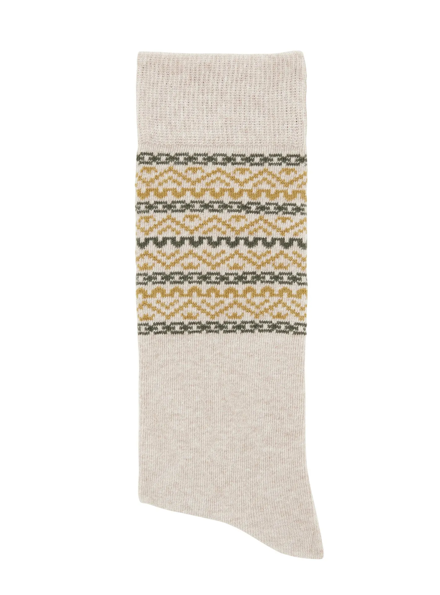 Chaussettes Billy Blanc/Olive