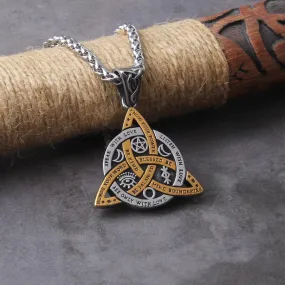 Collier Viking "Collier des Commandements de la Triquetra"