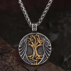 Collier Viking "Pendentif de l'Arbre des Mondes"