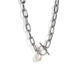 COSTA LINK SILVER NECKLACE