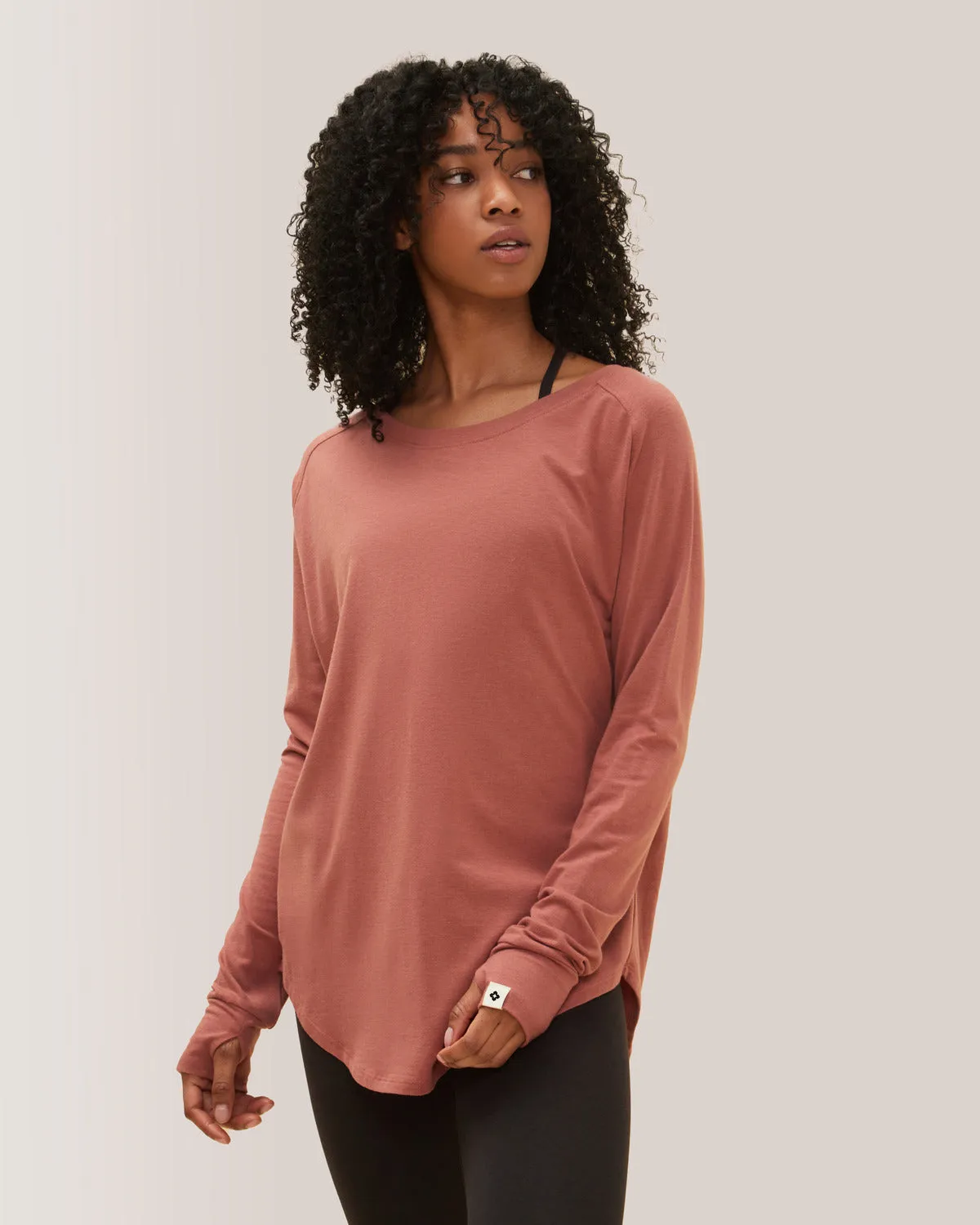 Cozy Long Sleeve Shirt - Dahlia