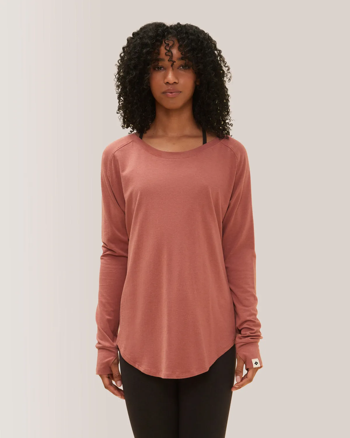 Cozy Long Sleeve Shirt - Dahlia