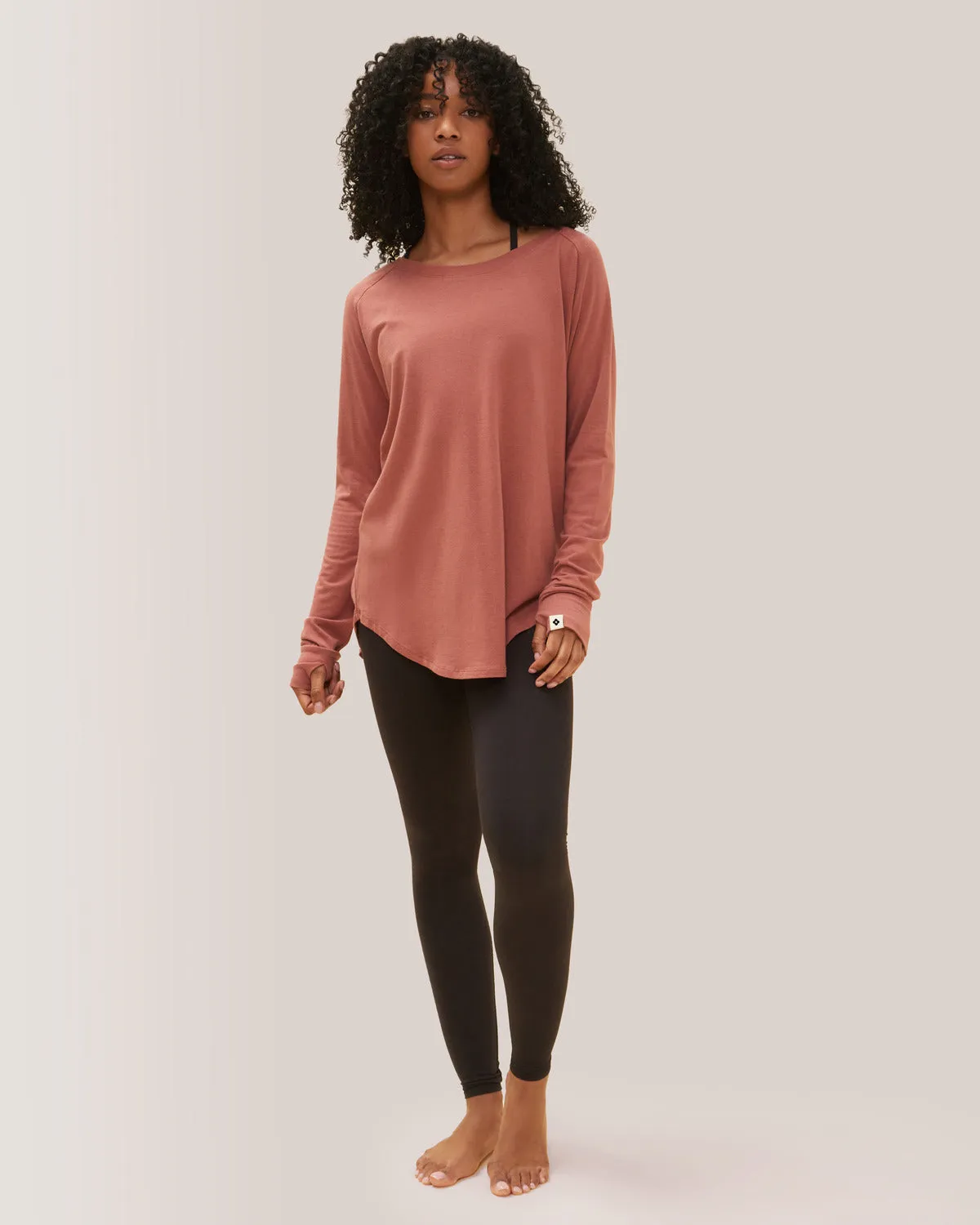 Cozy Long Sleeve Shirt - Dahlia