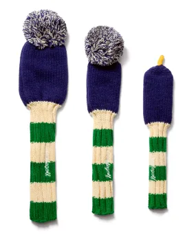 DIMPLE Golf Stripe Knit Headcover Set