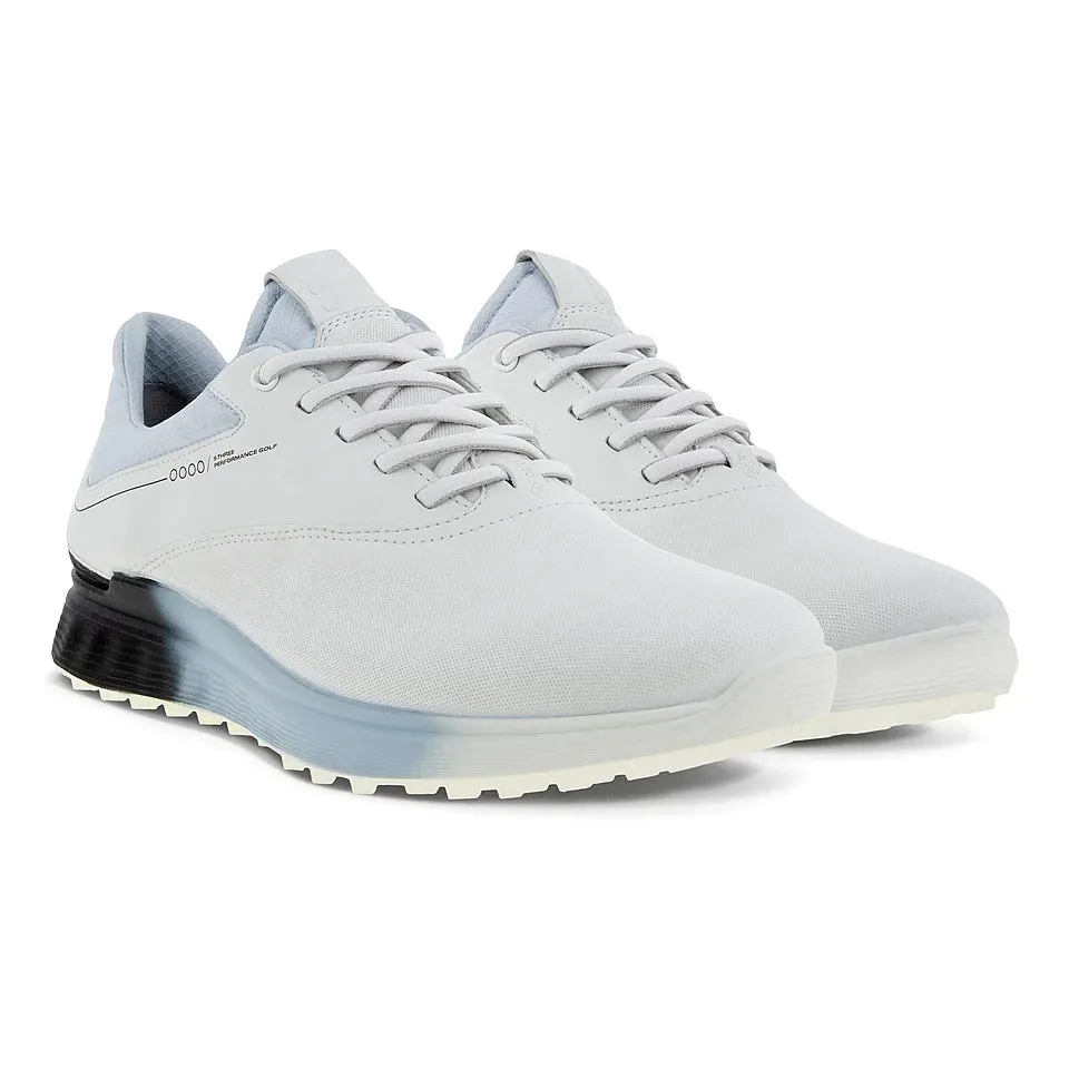 Ecco Chaussures de golf S-Three Blanche Bleu