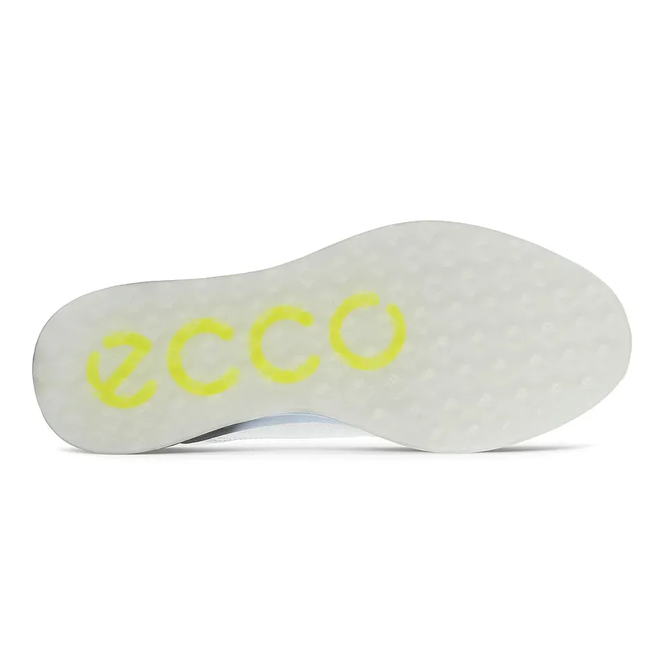 Ecco Chaussures de golf S-Three Blanche Bleu