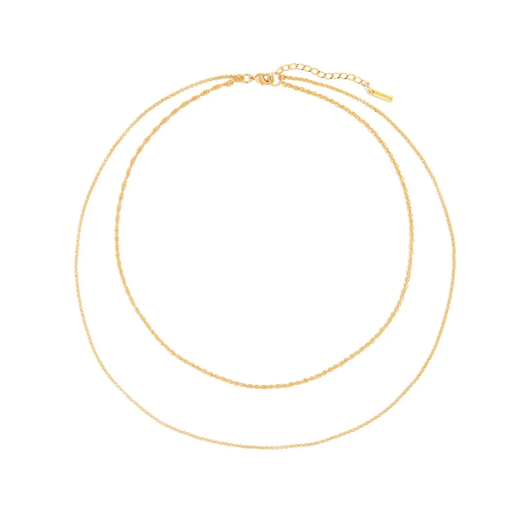 ESSENTIAL ROLO DUAL NECKLACE