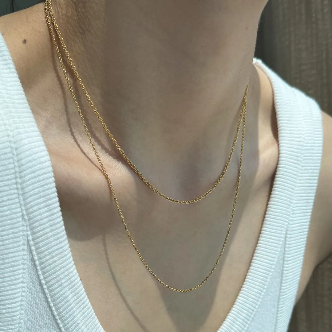 ESSENTIAL ROLO DUAL NECKLACE