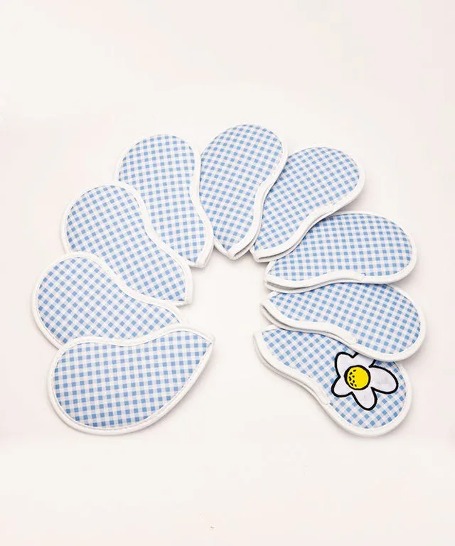 Gingham Check Iron Cover Set Blue