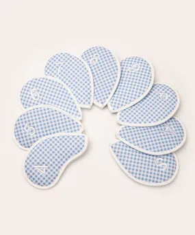 Gingham Check Iron Cover Set Blue