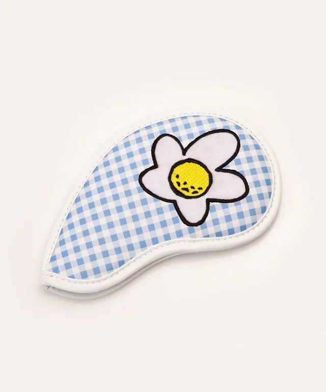 Gingham Check Iron Cover Set Blue