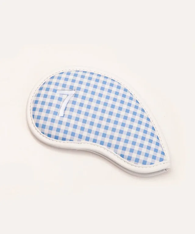 Gingham Check Iron Cover Set Blue