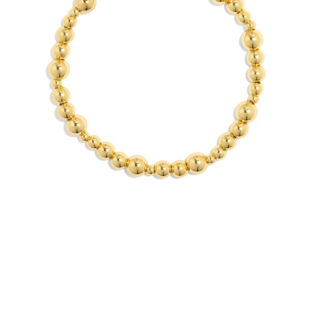 GOLDEN BIG BEADS BRACELET