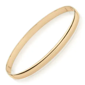 Golf bangle in 10 carat yellow gold