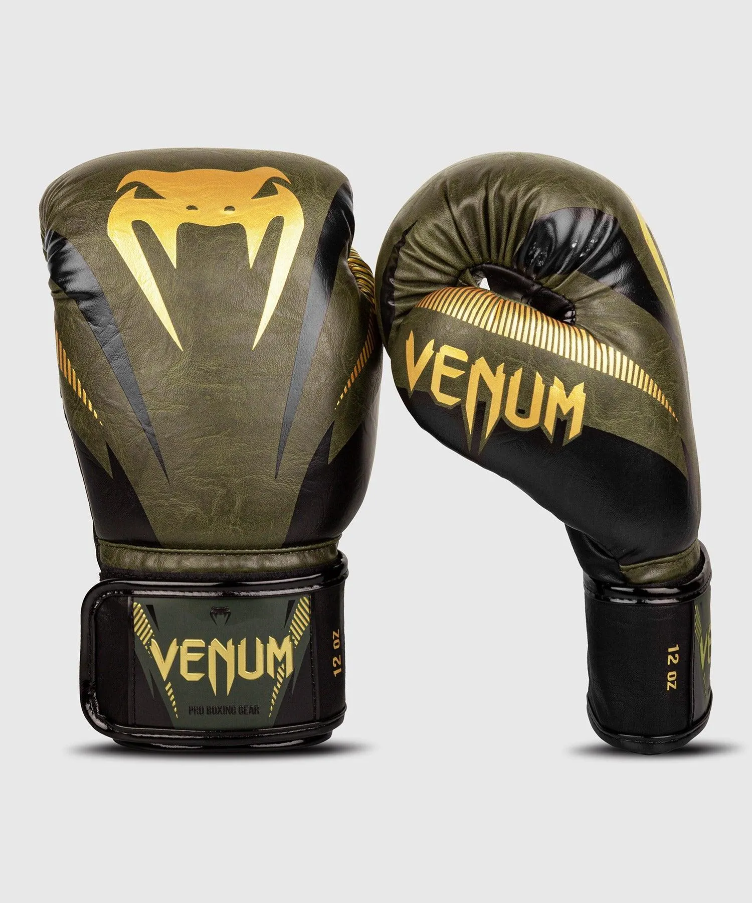 Guantes de Boxeo Venum Impact - Caqui/Oro