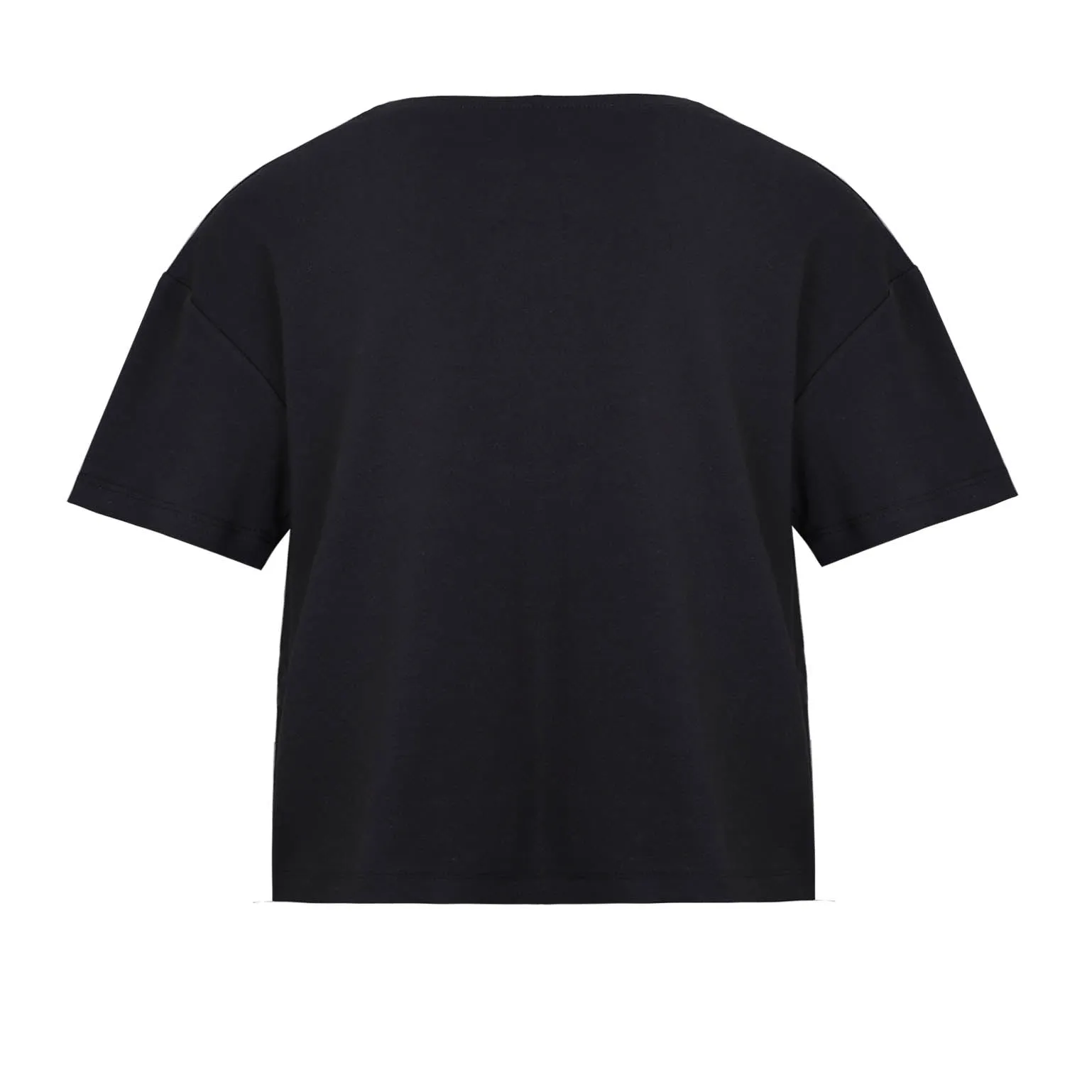 Handgeschilderd oversized zwart T-shirt voor kinderen 