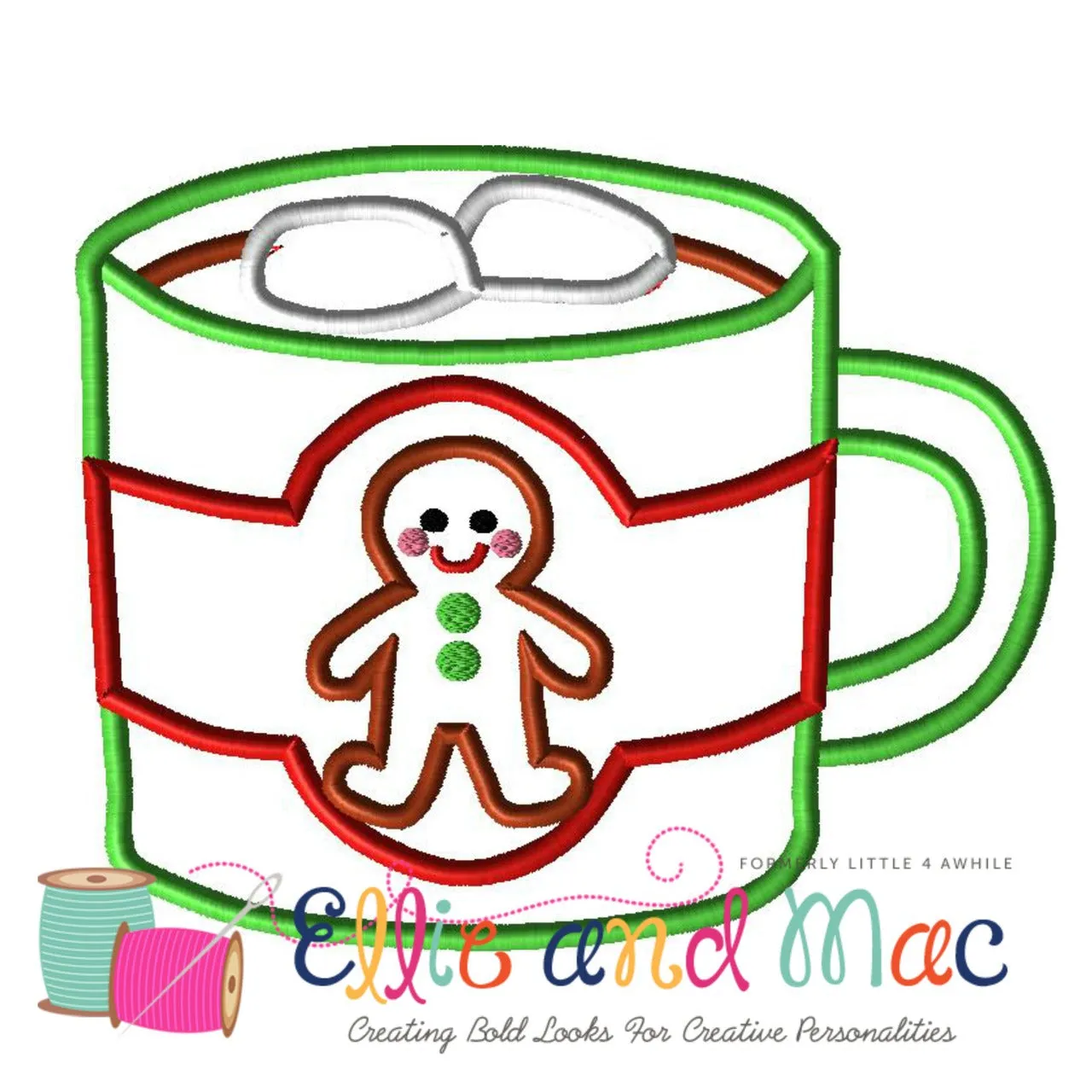 Hot Cocoa Applique Design