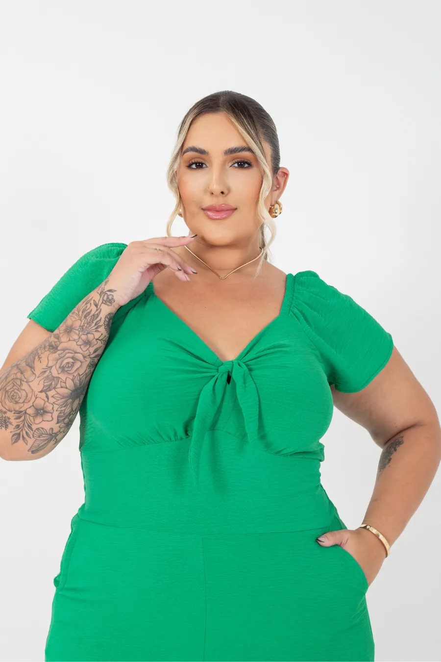 Macacão Plus Size Luiza