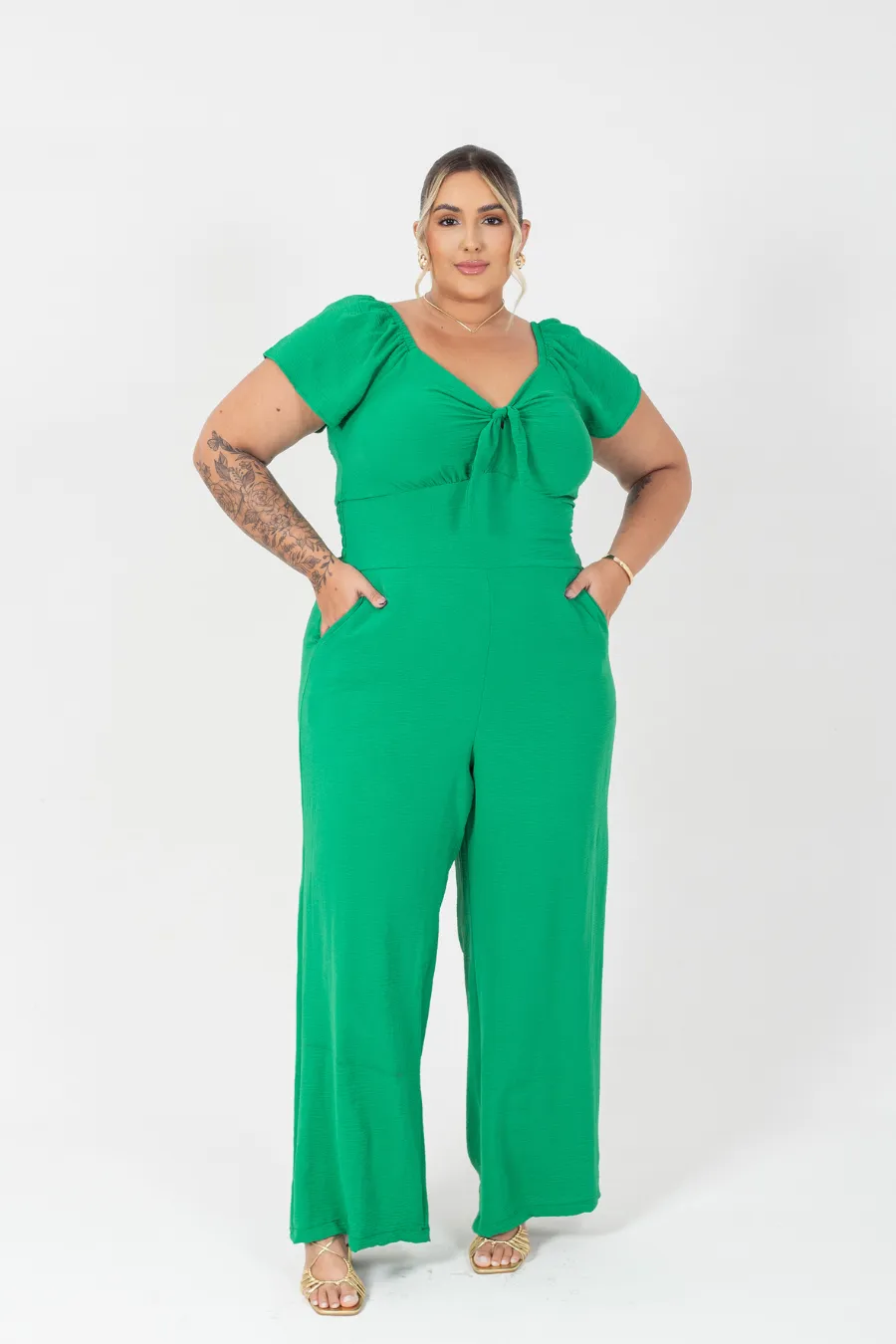 Macacão Plus Size Luiza