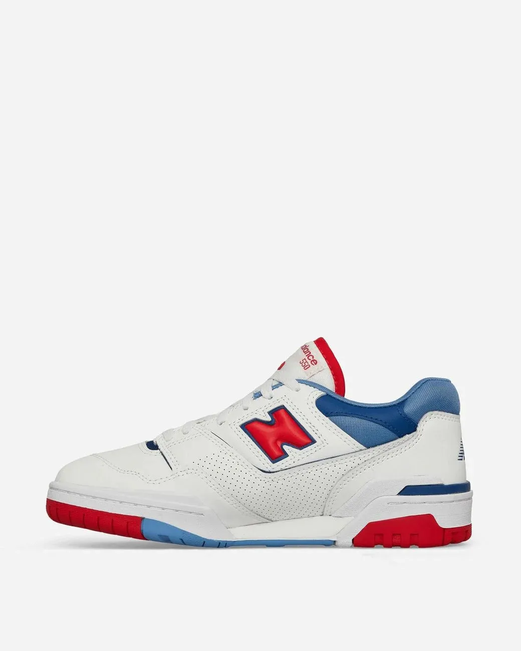 New Balance 550 Blanc White Red Atlantic Blue