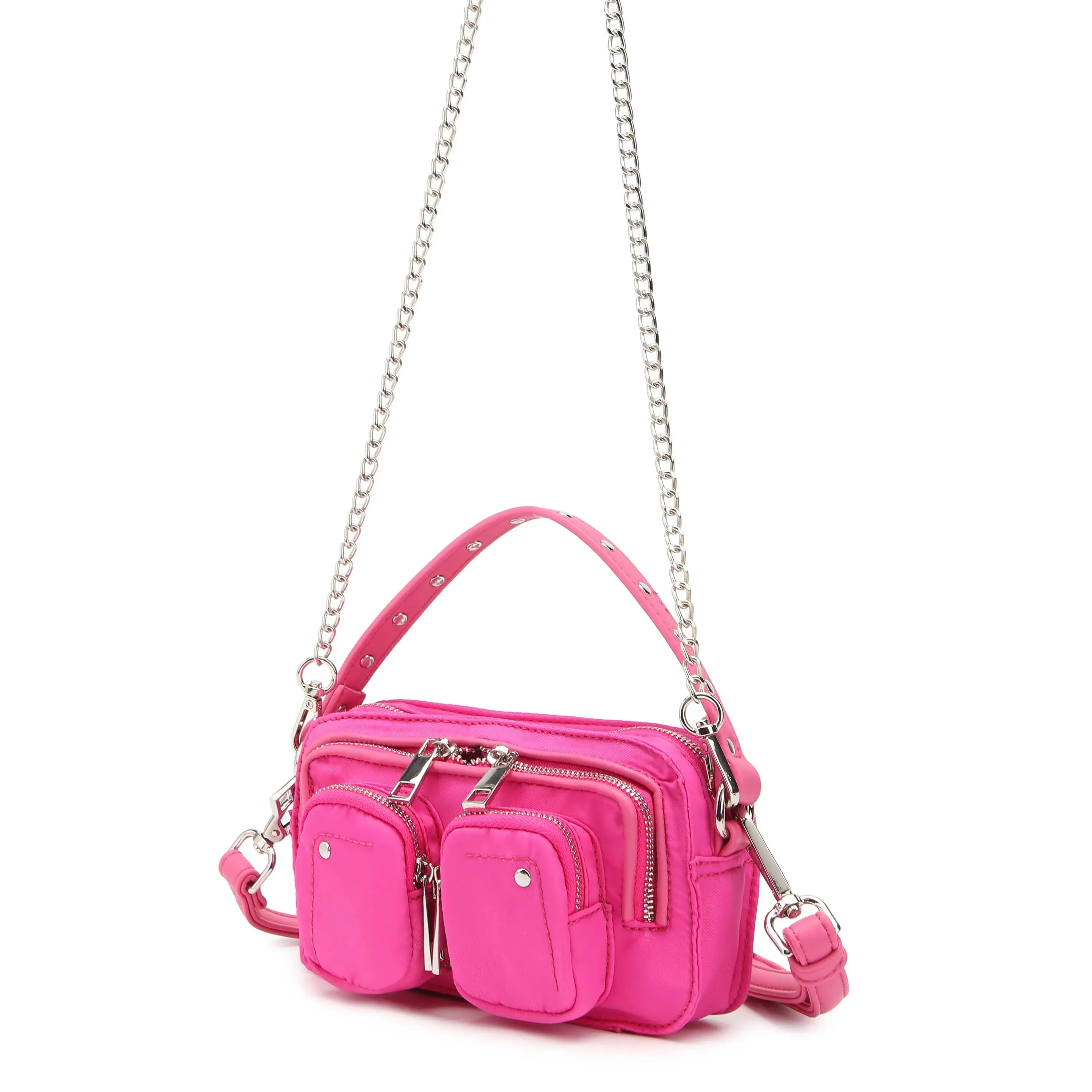 NUNOO | BOLSO MUJER | HELENA RECYCLED NYLON BUBBLEGUM | ROSA